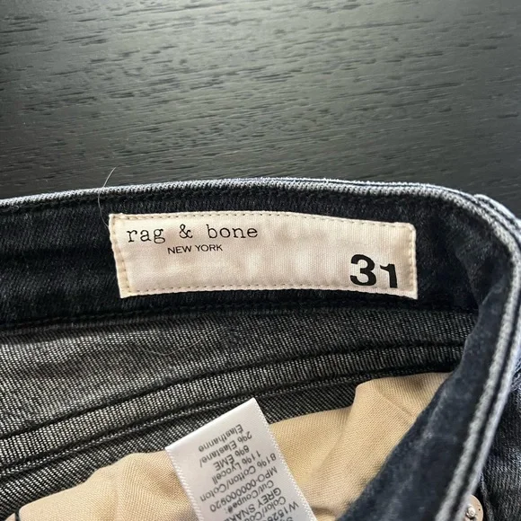 rag & bone Women's Gray Snake Print Skinny Jeans - Picture 2 of 3